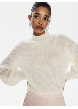 Reserved - Sweter z wełną - złamana biel ze sklepu Reserved w kategorii Swetry damskie - zdjęcie 187633044