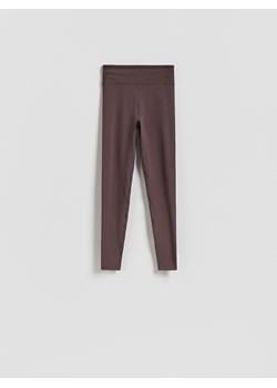 Reserved - Gładkie legginsy - brązowy ze sklepu Reserved w kategorii Spodnie damskie - zdjęcie 187633162