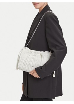Torebka Calvin Klein Drawstring Plisse Crossbody LV04F3076G Biały ze sklepu eobuwie.pl w kategorii Kopertówki - zdjęcie 187633350