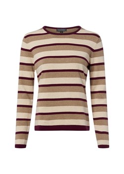 Franco Callegari Damski sweter z dzianiny z zawartością kaszmiru Kobiety taupe w paski ze sklepu vangraaf w kategorii Swetry damskie - zdjęcie 187633820