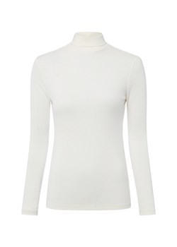 Opus Damska koszulka z długim rękawem z zawartością wełny - Somy Kobiety Sztuczne włókno écru jednolity ze sklepu vangraaf w kategorii Bluzki damskie - zdjęcie 187633830