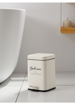 Sinsay - Kosz na śmieci - kremowy ze sklepu Sinsay w kategorii Kosze na śmieci - zdjęcie 187634510