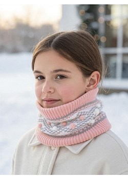 Sinsay - Wzorzysty komin z pomponami - wielobarwny ze sklepu Sinsay w kategorii Szaliki i chusty damskie - zdjęcie 187634512