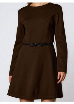 Sinsay - Sukienka midi z paskiem - brązowy ze sklepu Sinsay w kategorii Sukienki - zdjęcie 187634571