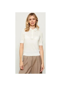 BOSS BLACK Wełniane polo Fidenka | Regular Fit ze sklepu Gomez Fashion Store w kategorii Bluzki damskie - zdjęcie 187635152