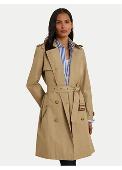 LAUREN RALPH LAUREN Trencz 297967122002 Beżowy Regular Fit ze sklepu MODIVO w kategorii Płaszcze damskie - zdjęcie 187635364