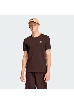 adidas T-Shirt Trefoil Essentials Waffle KE1136 Brązowy Regular Fit ze sklepu MODIVO w kategorii T-shirty męskie - zdjęcie 187635372