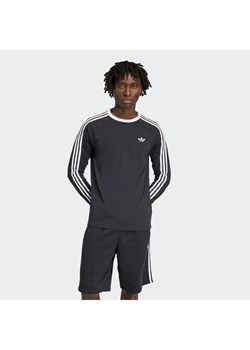 adidas Longsleeve 3-Stripes KE3546 Czarny Regular Fit ze sklepu MODIVO w kategorii T-shirty męskie - zdjęcie 187635373