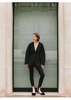 Reserved - Taliowana marynarka - czarny ze sklepu Reserved w kategorii Marynarki damskie - zdjęcie 187635960