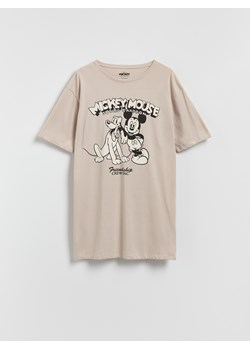 Reserved - Koszula nocna Mickey Mouse - beżowy ze sklepu Reserved w kategorii Koszule nocne - zdjęcie 187635990