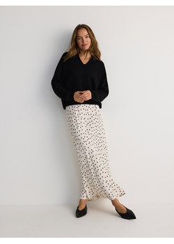 Reserved - Spódnica maxi w groszki - złamana biel ze sklepu Reserved w kategorii Spódnice - zdjęcie 187636012