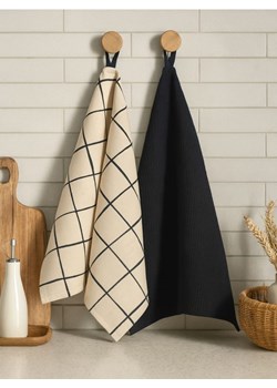 Sinsay - Ręczniki kuchenne 2 pack - czarny ze sklepu Sinsay w kategorii Ręczniki - zdjęcie 187636732