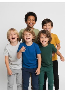 Sinsay - Bawełniana koszulka 5 pack - szary ze sklepu Sinsay w kategorii T-shirty chłopięce - zdjęcie 187636734