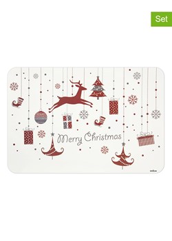 Trendy Kitchen by EXCÉLSA Podkładki stołowe (6 szt.) w kolorze biało-czerwonym - 43 x 28,5 cm ze sklepu Limango Polska w kategorii Podkładki na stół - zdjęcie 187636874