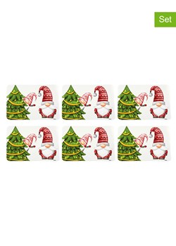 Trendy Kitchen by EXCÉLSA Podkładki stołowe (6 szt.) w kolorze czerwono-zielonym - 43 x 29 cm ze sklepu Limango Polska w kategorii Podkładki na stół - zdjęcie 187636924