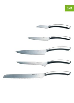 BergHOFF 5-częściowy zestaw noży w kolorze srebrnym ze sklepu Limango Polska w kategorii Noże kuchenne - zdjęcie 187636973