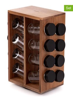 Homla 17-częściowy zestaw &quot;Lenne&quot; w kolorze jasnobrązowym - 17 x 28 x 12 cm ze sklepu Limango Polska w kategorii Młynki do soli i pieprzu - zdjęcie 187637232