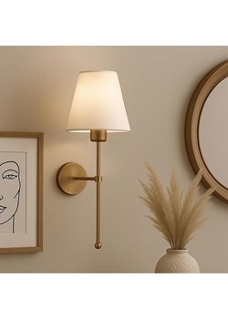 Opviq Lampa ścienna w kolorze złoto-kremowym - wys. 50 x Ø 13 cm ze sklepu Limango Polska w kategorii Oświetlenie - zdjęcie 187637421