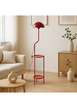 Opviq Lampa stojąca w kolorze czerwonym - wys. 140 cm ze sklepu Limango Polska w kategorii Oświetlenie - zdjęcie 187637424