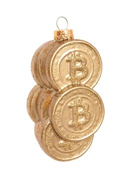 Krebs Glas Lauscha Ozdoba choinkowa w kolorze złotym - wys. 9 cm ze sklepu Limango Polska w kategorii Dekoracje bożonarodzeniowe - zdjęcie 187637452