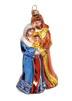 Krebs Glas Lauscha Ozdoba choinkowa ze wzorem - wys. 15 cm ze sklepu Limango Polska w kategorii Dekoracje bożonarodzeniowe - zdjęcie 187637461