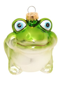 Krebs Glas Lauscha Ozdoba choinkowa w kolorze zielonym - wys. 8 cm ze sklepu Limango Polska w kategorii Dekoracje bożonarodzeniowe - zdjęcie 187637463