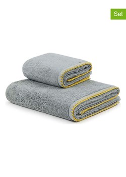 Lanerossi 2-częściowy zestaw ręczników w kolorze szarym ze sklepu Limango Polska w kategorii Ręczniki - zdjęcie 187637523