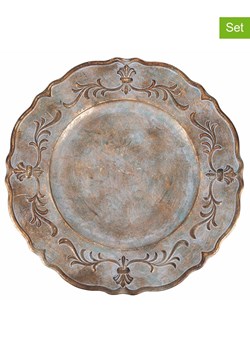 Villa d´Este Podtalerze (6 szt.) &quot;Antique Duchessa&quot; w kolorze złotym - Ø 33 cm ze sklepu Limango Polska w kategorii Naczynia - zdjęcie 187637551