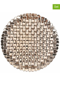 Villa d´Este Podtalerze (6 szt.) &quot;Geometric&quot; w kolorze złotym - Ø 33 cm ze sklepu Limango Polska w kategorii Naczynia - zdjęcie 187637560