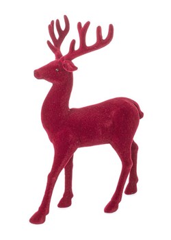 Bizzotto Figurka dekoracyjna &quot;Santa&quot; w kolorze bordowym - wys. 32 cm ze sklepu Limango Polska w kategorii Dekoracje - zdjęcie 187637600