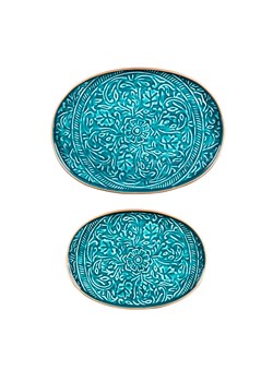 TABLE PASSION Tace (2 szt.) &quot;Tosca&quot; w kolorze niebieskim do serwowania ze sklepu Limango Polska w kategorii Misy i tace dekoracyjne - zdjęcie 187637601