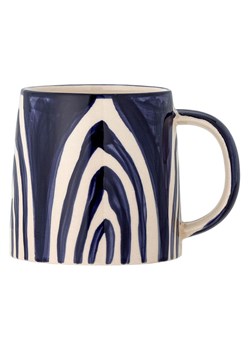 Bloomingville Kubek jumbo &quot;Shama&quot; w kolorze kremowo-granatowym - 515 ml ze sklepu Limango Polska w kategorii Dzbanki i zaparzacze - zdjęcie 187637742