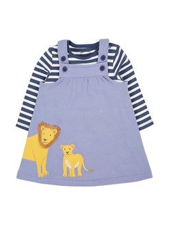 Frugi 2-częściowy zestaw &quot;Pippa&quot; w kolorze biało-niebieskim ze sklepu Limango Polska w kategorii Sukienki dziewczęce - zdjęcie 187638211