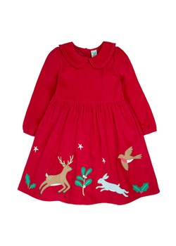 Frugi Sukienka &quot;Peony&quot; w kolorze czerwonym ze sklepu Limango Polska w kategorii Sukienki dziewczęce - zdjęcie 187638220