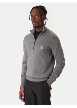 BOSS Sweter Kanobix 50527585 Szary Regular Fit ze sklepu MODIVO w kategorii Swetry męskie - zdjęcie 187638973