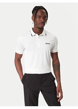 BOSS Polo Paul Pro 50506203 Biały Slim Fit ze sklepu MODIVO w kategorii T-shirty męskie - zdjęcie 187638974