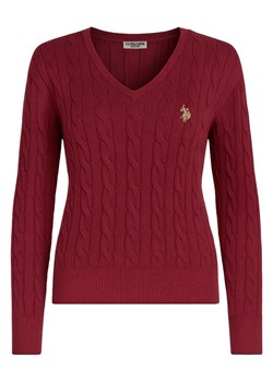 U.S. Polo Assn. Sweter w kolorze bordowym ze sklepu Limango Polska w kategorii Swetry damskie - zdjęcie 187639874