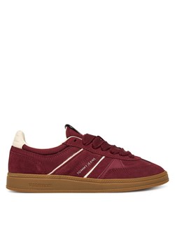 Sneakersy Tommy Jeans The Greenwich Edge Suede EN0EN02924 Bordowy ze sklepu eobuwie.pl w kategorii Buty sportowe damskie - zdjęcie 187640294