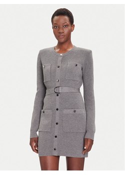 Liu Jo Sukienka dzianinowa MF5371 MS99E Szary Slim Fit ze sklepu MODIVO w kategorii Sukienki - zdjęcie 187640391