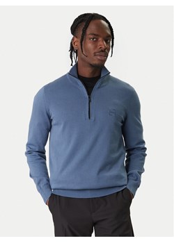 BOSS Sweter Kanobix 50527585 Niebieski Regular Fit ze sklepu MODIVO w kategorii Swetry męskie - zdjęcie 187640392
