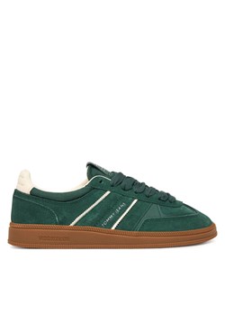 Tommy Jeans Sneakersy The Greenwich Edge Suede EN0EN02924 Zielony ze sklepu MODIVO w kategorii Buty sportowe damskie - zdjęcie 187640400