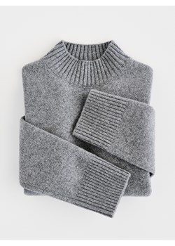 Reserved - Wełniany sweter - szary ze sklepu Reserved w kategorii Swetry damskie - zdjęcie 187640871