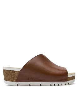 Klapki Josef Seibel Quinn 01 83501 Brązowy ze sklepu eobuwie.pl w kategorii Klapki damskie - zdjęcie 187641590