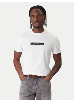 Guess T-Shirt M6RI17 J1314 Biały Slim Fit ze sklepu MODIVO w kategorii T-shirty męskie - zdjęcie 187641743