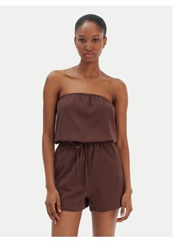 Seafolly Kombinezon Crinkle 55537-PS Brązowy Regular Fit ze sklepu MODIVO w kategorii Kombinezony damskie - zdjęcie 187641752