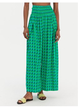 Seafolly Spodnie materiałowe Sorrento 55573-PA Zielony Wide Leg ze sklepu MODIVO w kategorii Spodnie damskie - zdjęcie 187641754