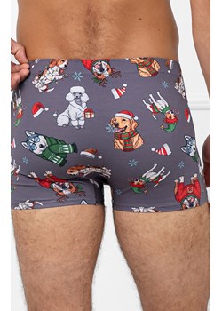 Świąteczne bokserki męskie szare Husky, Kolor szary-wzór, Rozmiar S, Italian Fashion ze sklepu Primodo w kategorii Majtki męskie - zdjęcie 187642433