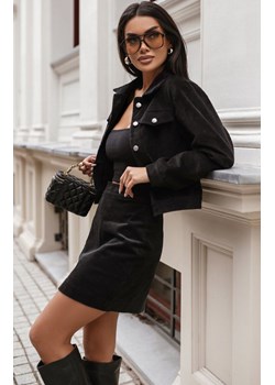 Czarny sztruksowy komplet damski Rubi 379, Kolor czarny, Rozmiar M, Ivon ze sklepu Primodo w kategorii Spódnice - zdjęcie 187642482