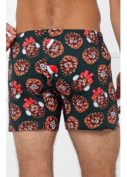 Świąteczne bokserki męskie Cono BIS, Kolor zielony-wzór, Rozmiar M, Italian Fashion ze sklepu Intymna w kategorii Majtki męskie - zdjęcie 187642930