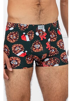 Świąteczne bokserki męskie Cono, Kolor zielony-wzór, Rozmiar S, Italian Fashion ze sklepu Intymna w kategorii Majtki męskie - zdjęcie 187642931